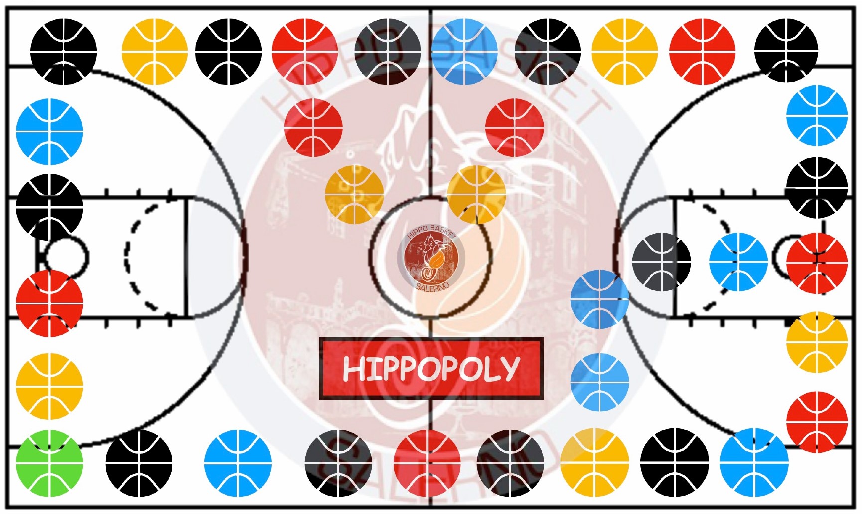 Hippopoly, il gioco da tavola della Hippo Basket Salerno (DOWNLOAD)